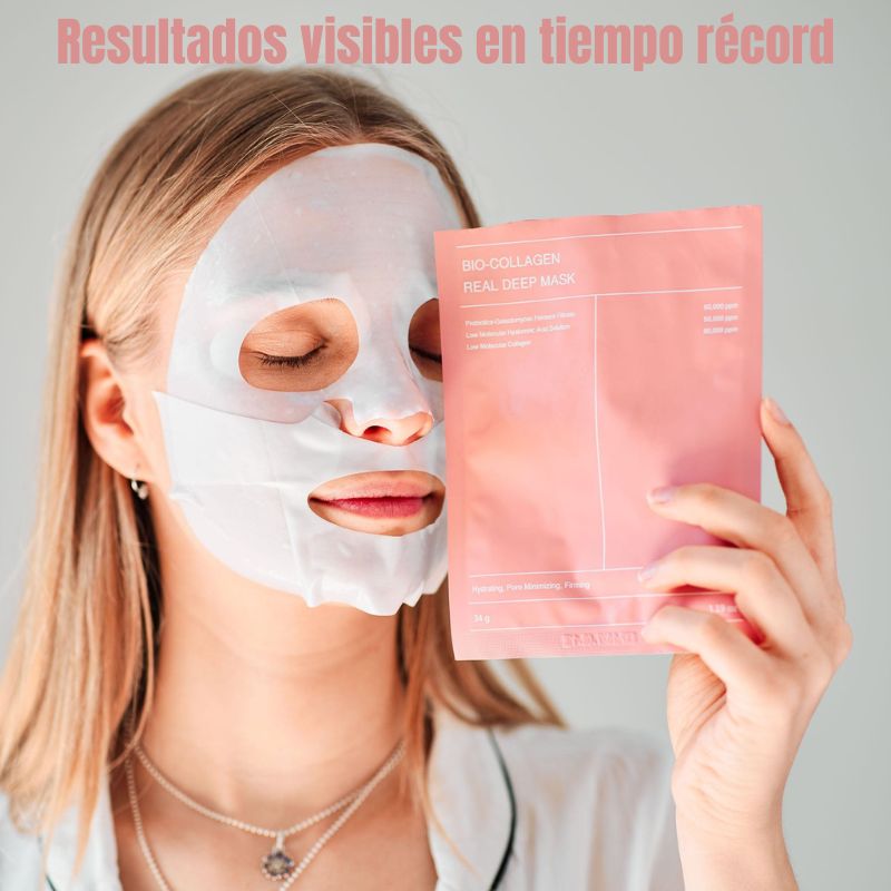 Mascarilla de colágeno con efecto rejuvenecedor