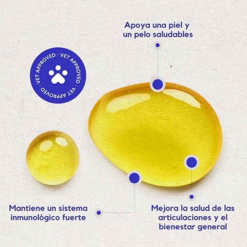 Omega Max 3X™: Aceite de pescado de triple fuente para perros
