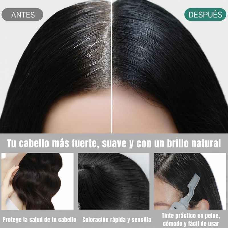 Tinte natural para el cabello +Regalo : Peine Aplicador