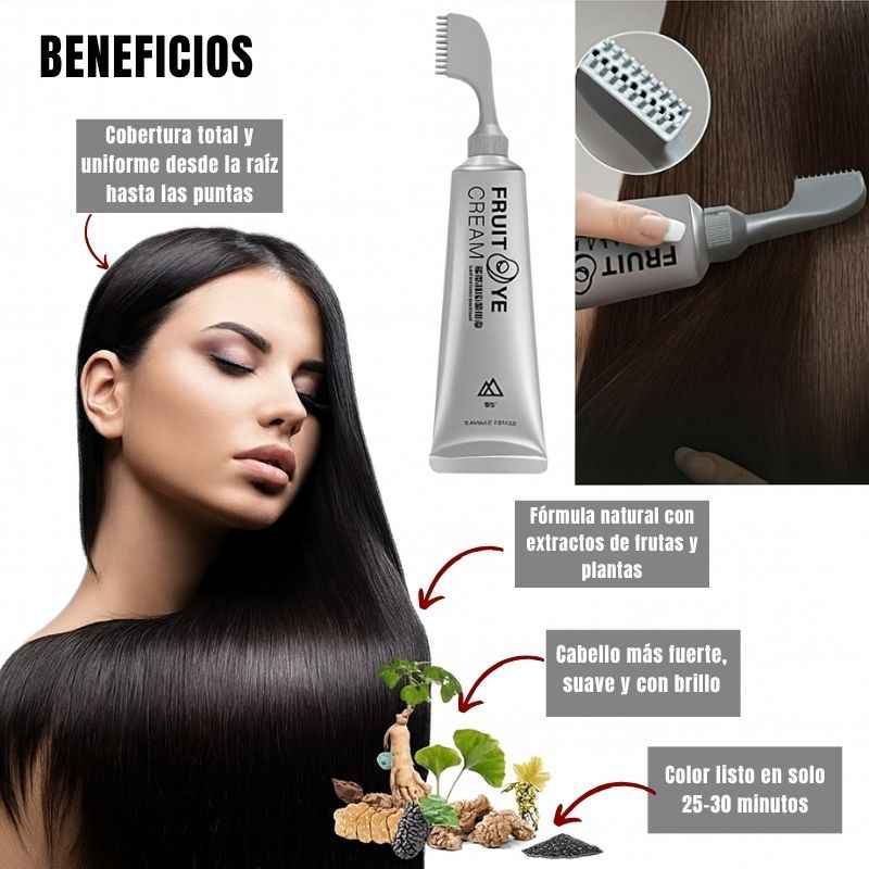 Tinte natural para el cabello +Regalo : Peine Aplicador