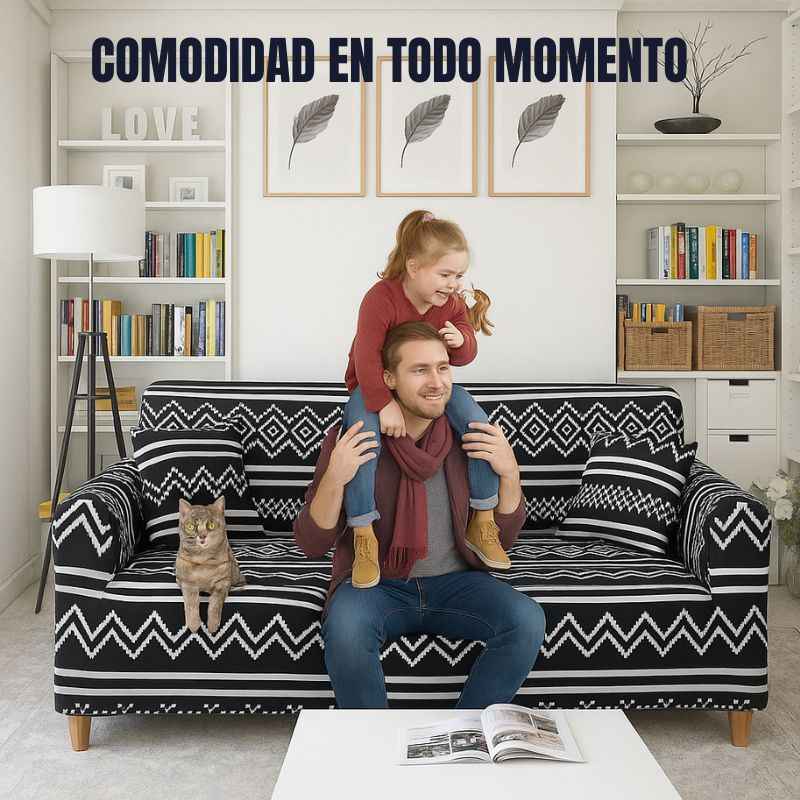 CouchCover™: Funda ajustable para sofá | Obsequio: Guía Digital