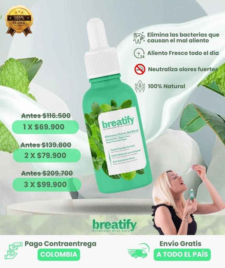Breatify™: Refrescante bucal para eliminar el mal aliento🦠