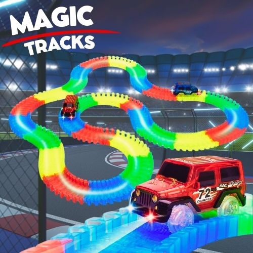 MAGIC TRACKS™: PISTA DE CARRERAS 360 PIEZAS CON LUCES