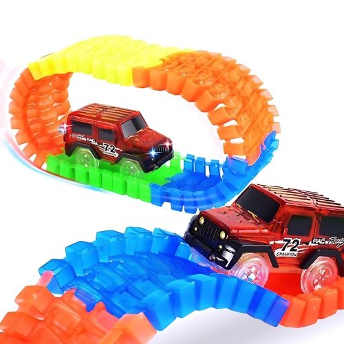MAGIC TRACKS™: PISTA DE CARRERAS 360 PIEZAS CON LUCES