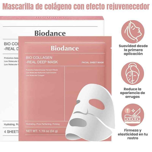 Mascarilla de colágeno con efecto rejuvenecedor