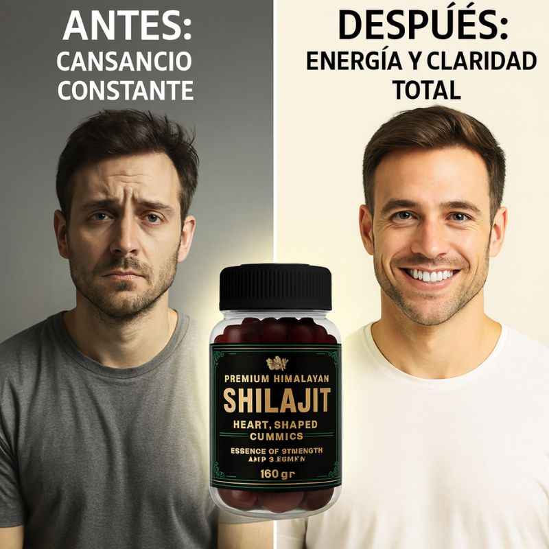 Shilajit en gomas | Guía Práctica:“Energía, Fuerza y Testosterona” ¡GRATIS!
