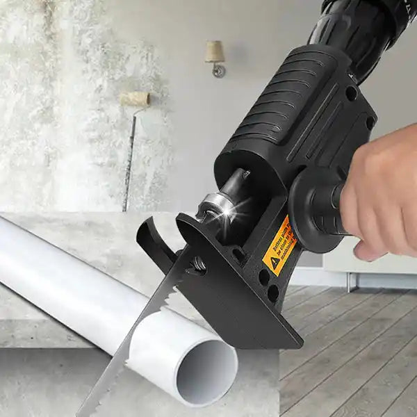 DRILLMASTER™: ADAPTADOR DE TALADRO A SIERRA