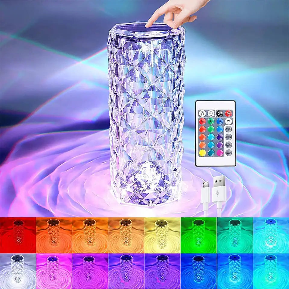 Crystal Touch™ Lámpara Multicolor+Control