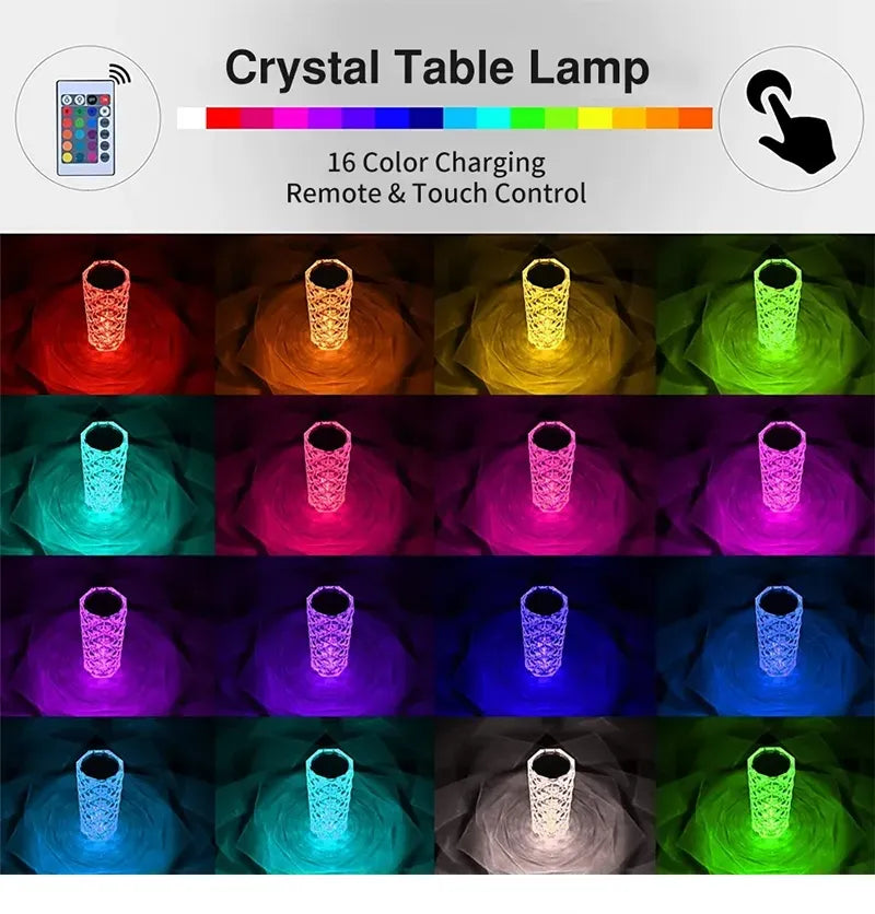 Crystal Touch™ Lámpara Multicolor+Control