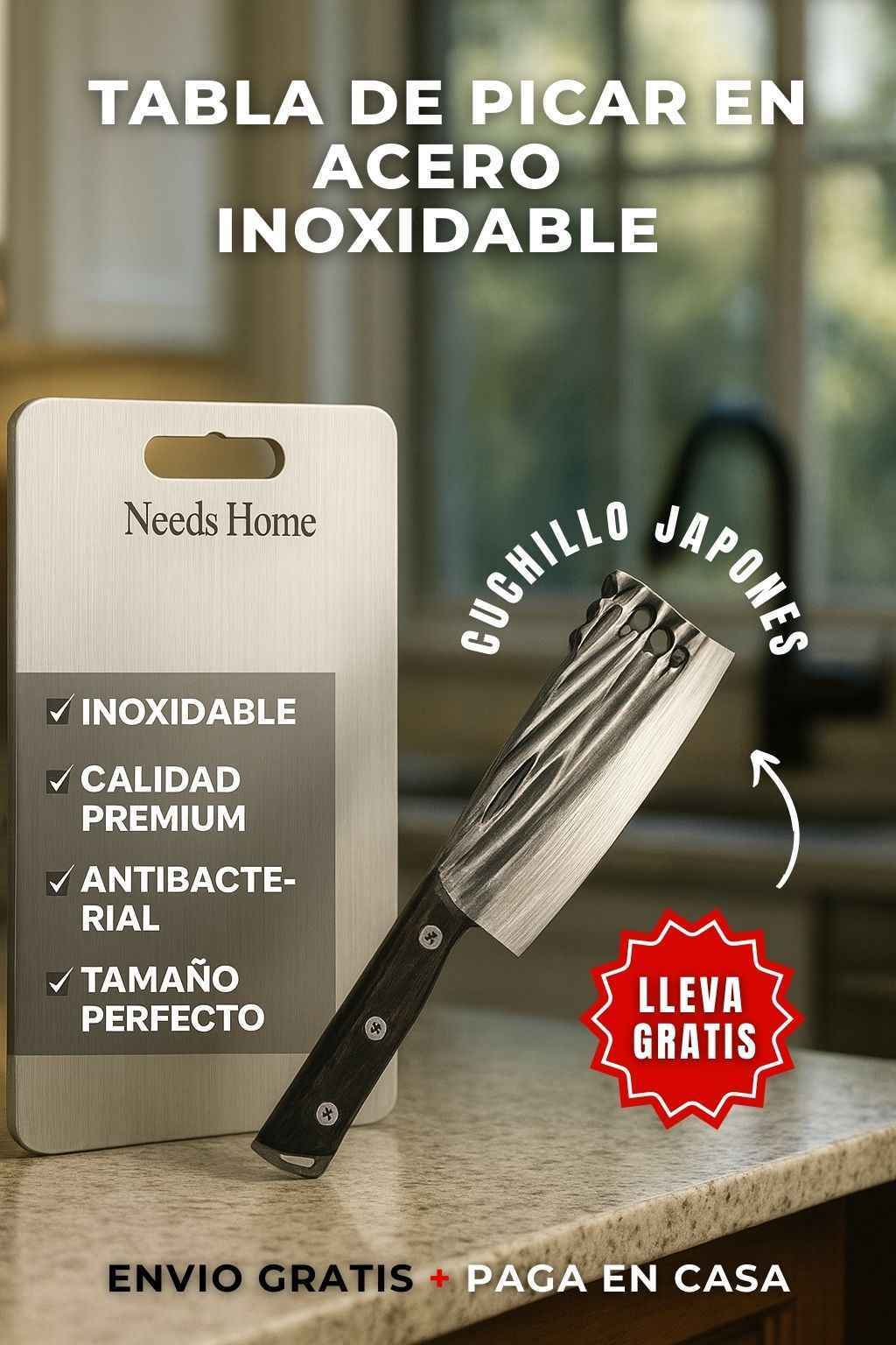 ChefSteel™: Tabla para Picar en Acero Inoxidable