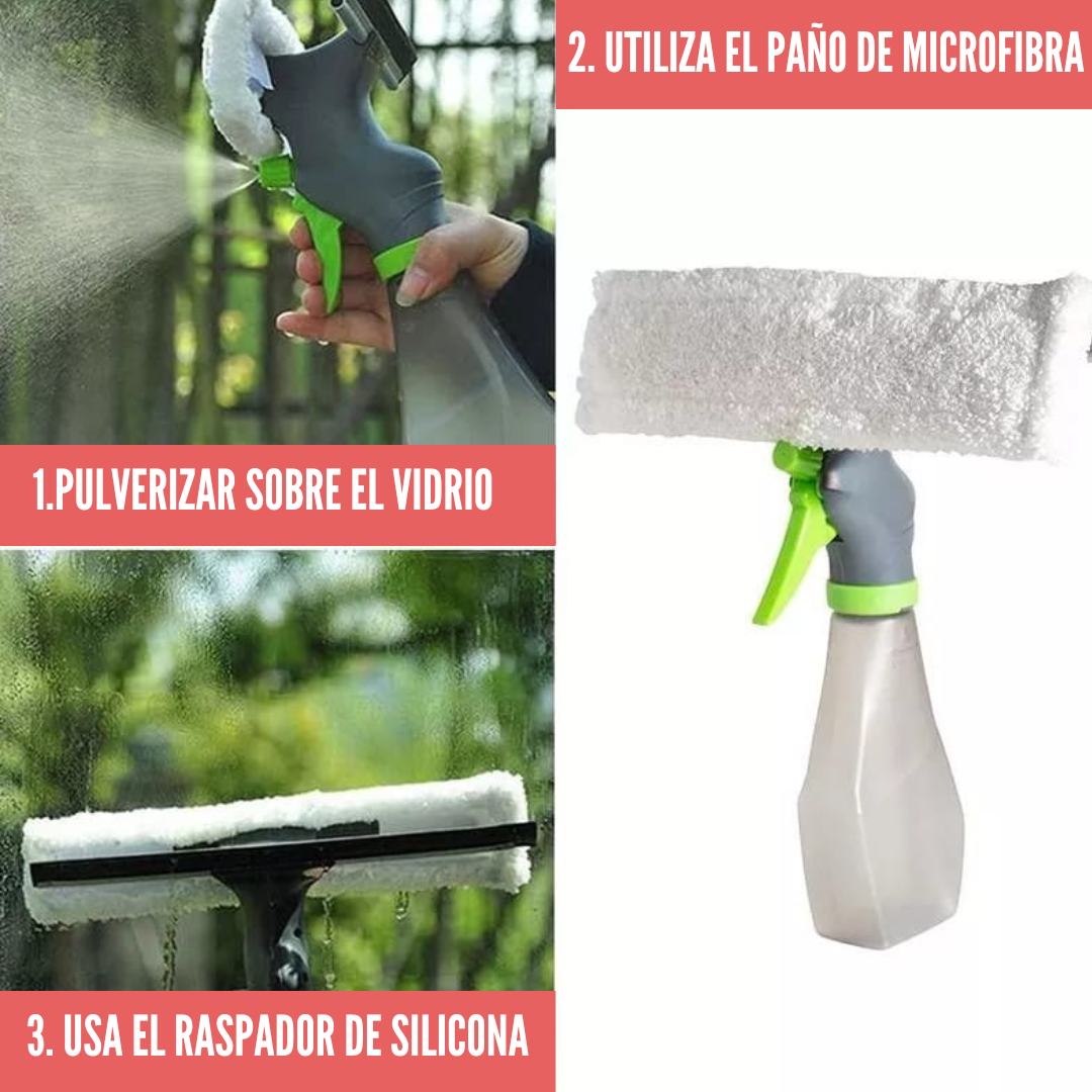 Cepillo Limpia Vidrios 3 en 1