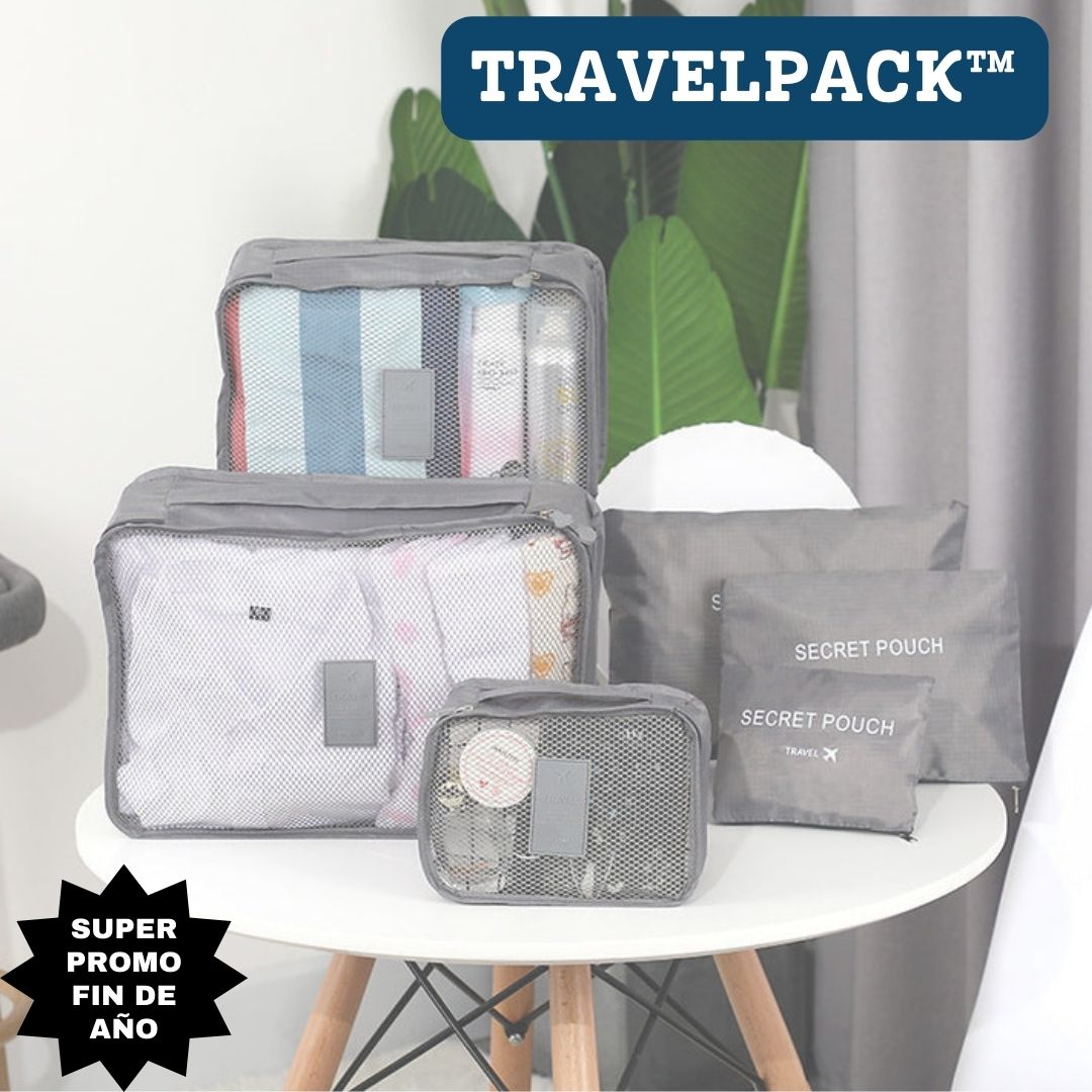 TRAVELPACK™ : KIT X 6 ORGANIZADORES DE EQUIPAJE VIAJERO¡SUPER PROMO FIN DE AÑO⭐ !