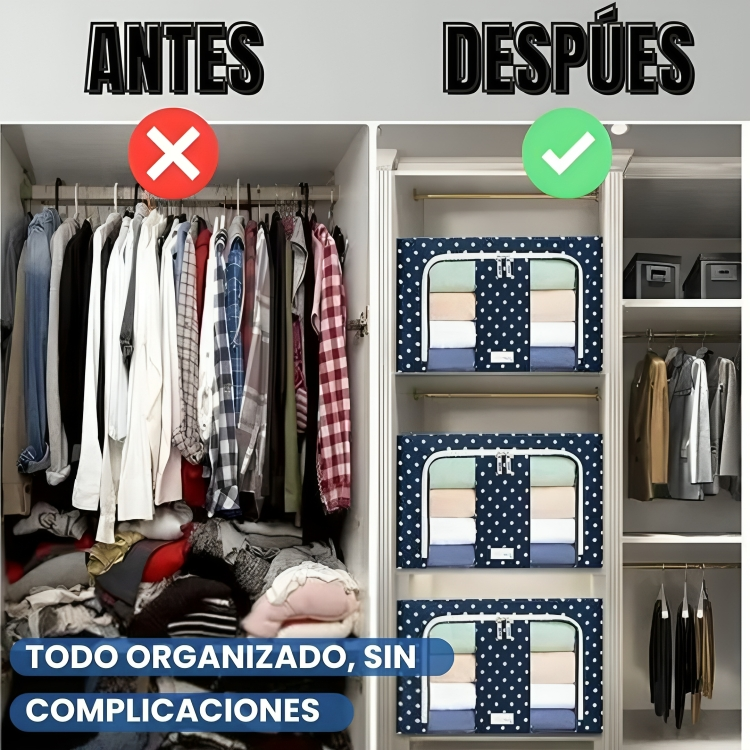 ORGANIZADOR PLEGABLE RÍGIDO | AHORRA 60% ESPACIO EN TU CLOSET