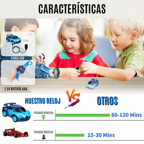 CarWatch™: Reloj con Carro a Control Remoto | Diversión sin limites