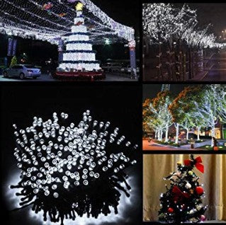 CHRISTMASLIGHT™: LUCES NAVIDEÑAS CON PANEL SOLAR 100LED 10 MTS ¡BLACK DAYS🔥!