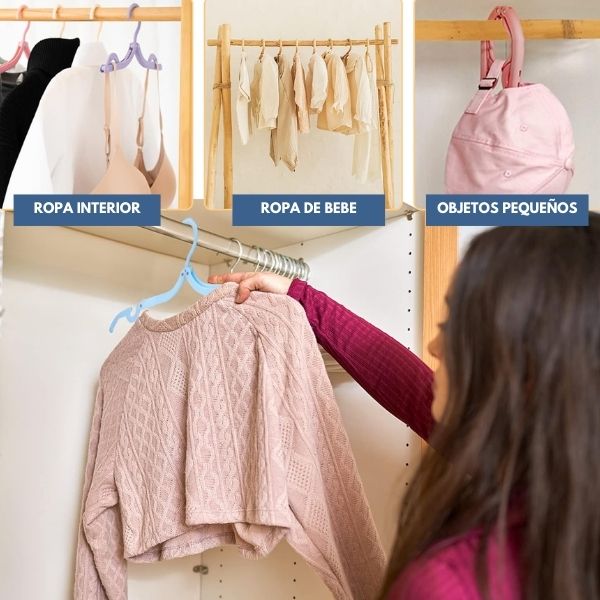 FLEXHANG™: GANCHO PLEGABLE KIT X 10 | ORGANIZA TU ROPA DE FORMA PRÁCTICA