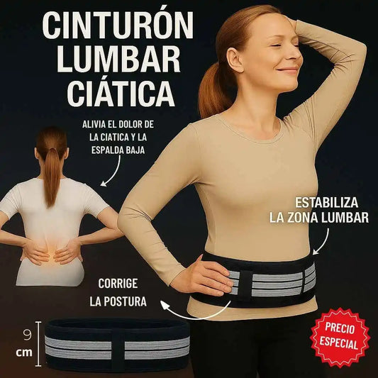 Lumbax™: Cinturón Lumbar Ciática + E-book Gratis
