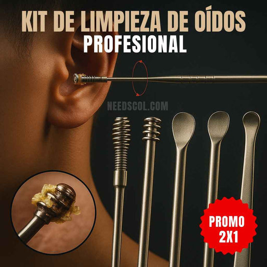 Kit profesional para limpieza de oídos |  Promo 2X1