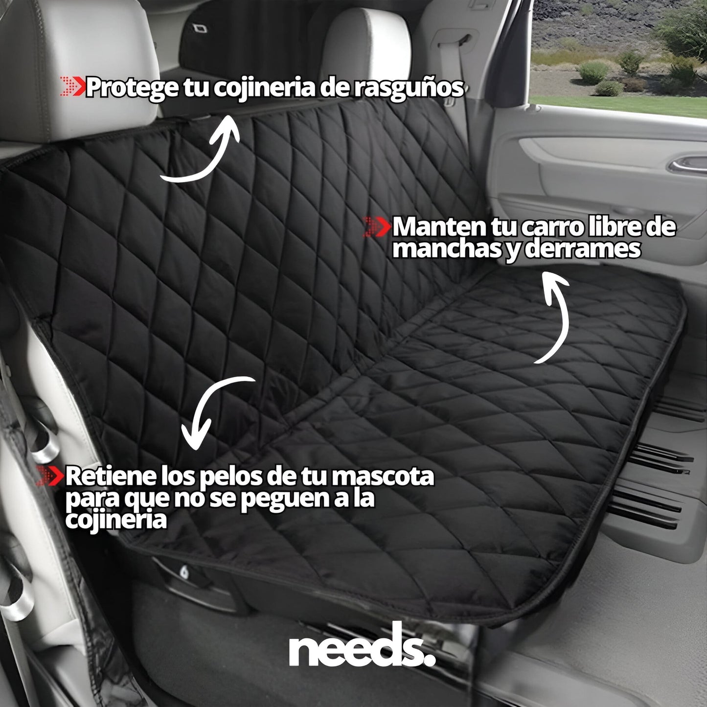 CARCOVER™:PROTECTOR DE ASIENTO PARA CARRO 3 PUESTOS | 100% IMPERMEABLE