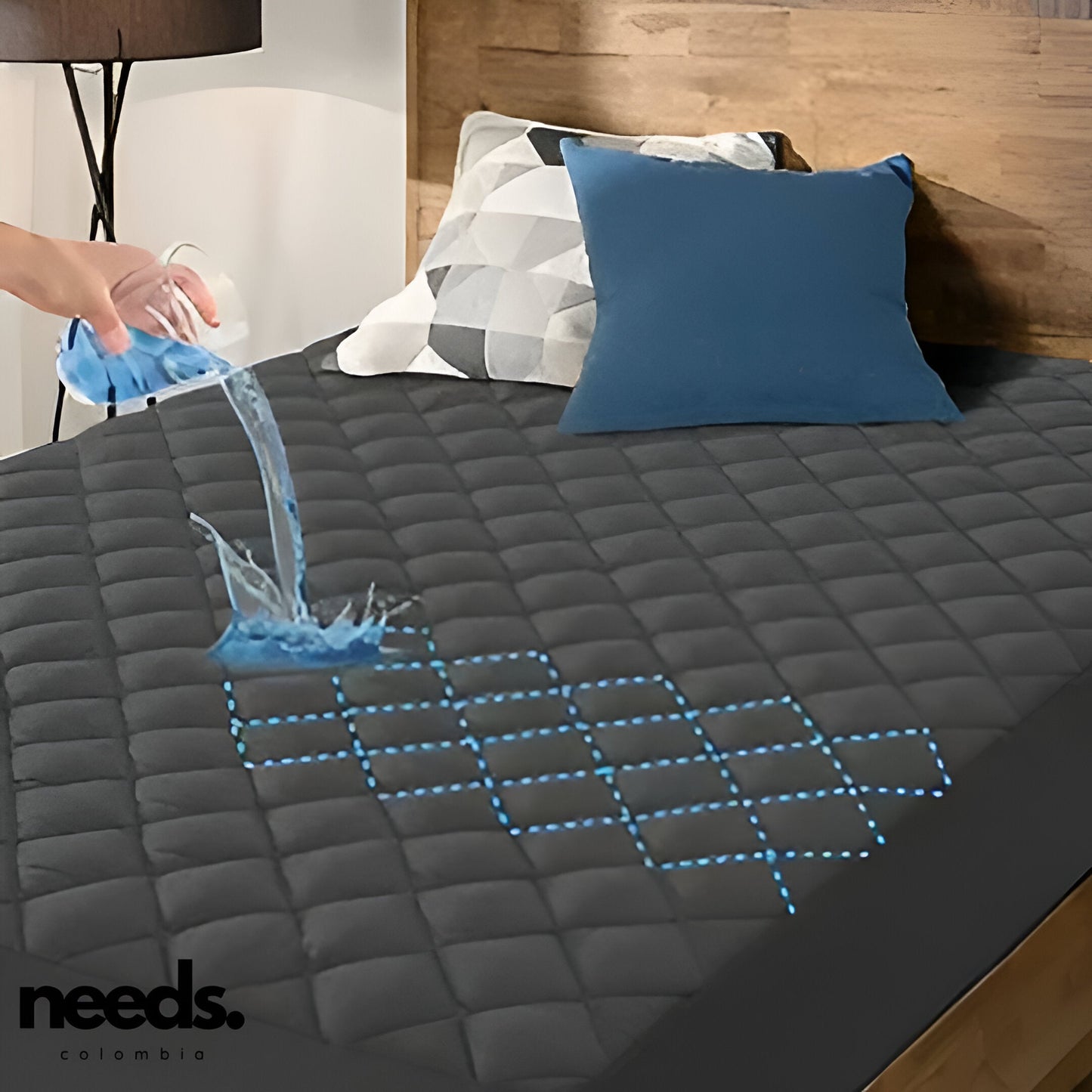 PROTECTOR IMPERMEABLE DE COLCHON ANTIFLUIDOS Y ACOLCHADO | SUPER PROMO