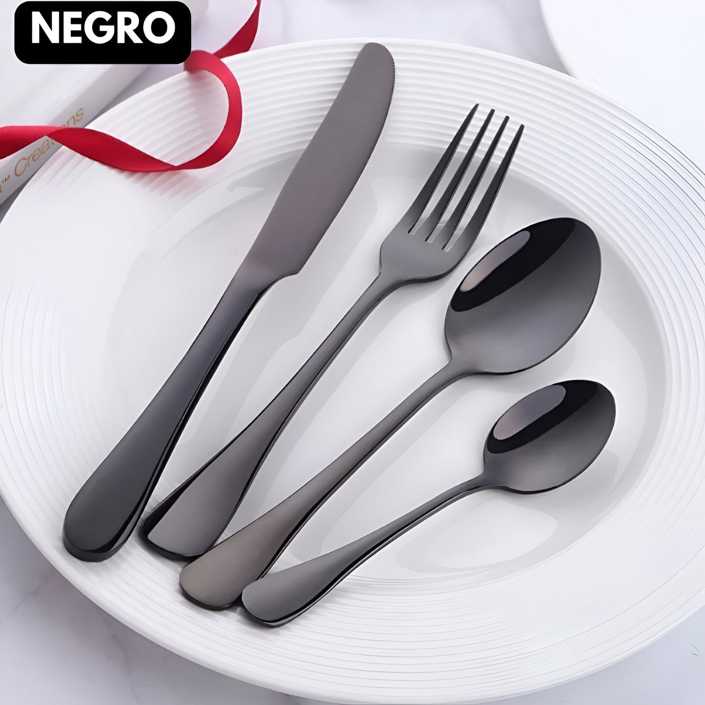 CUTLERYPRO™: SET CUBIERTOS DE LUJO POR 24 PIEZAS