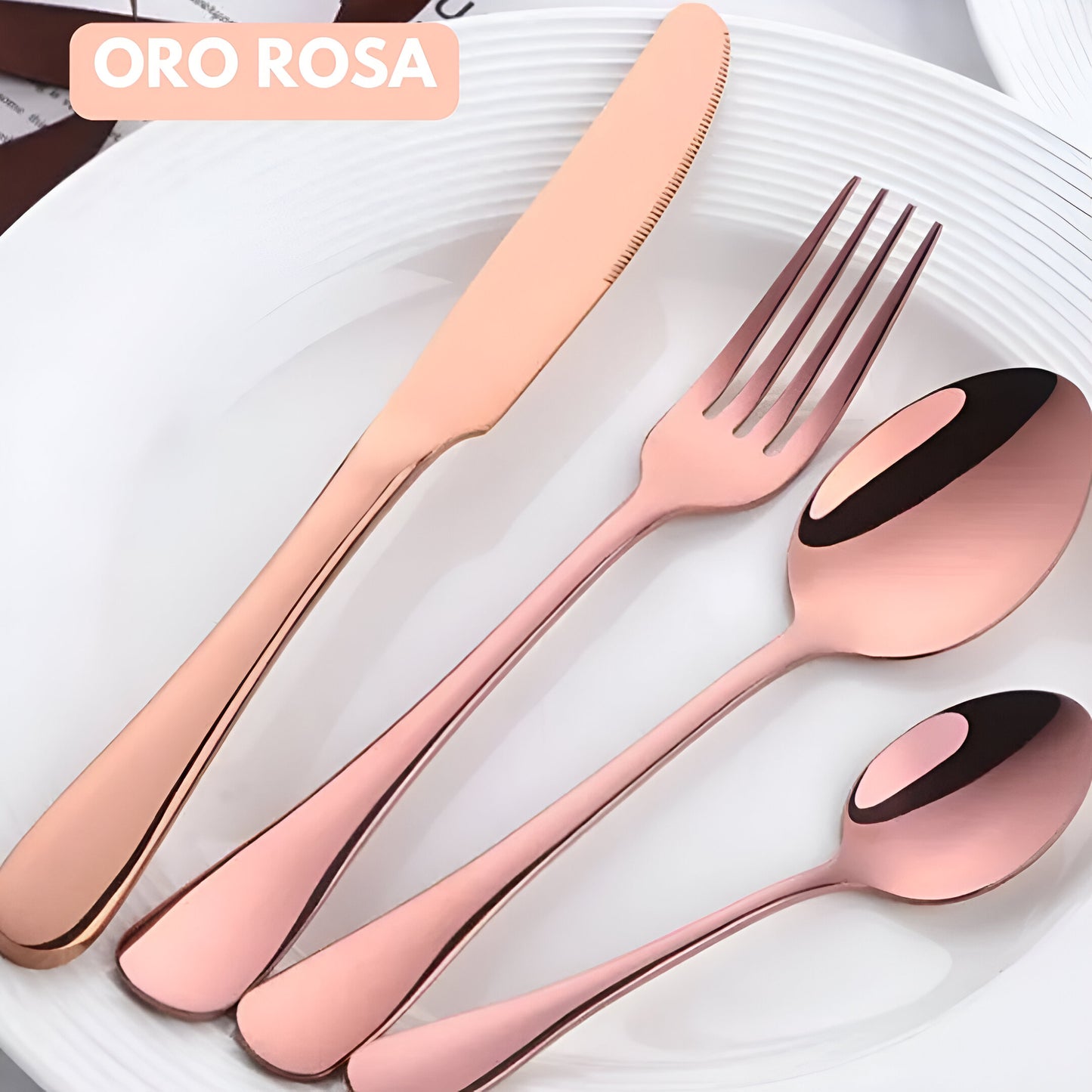 CUTLERYPRO™: SET CUBIERTOS DE LUJO POR 24 PIEZAS