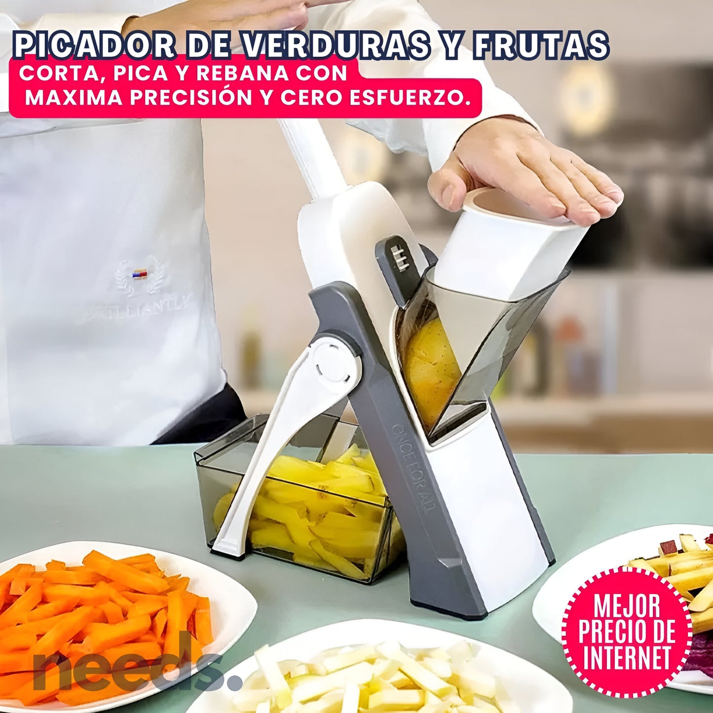 EASYCHOP™: PICADOR DE FRUTAS Y VERDURAS PREMIUM | AHORRA TIEMPO EN LA COCINA