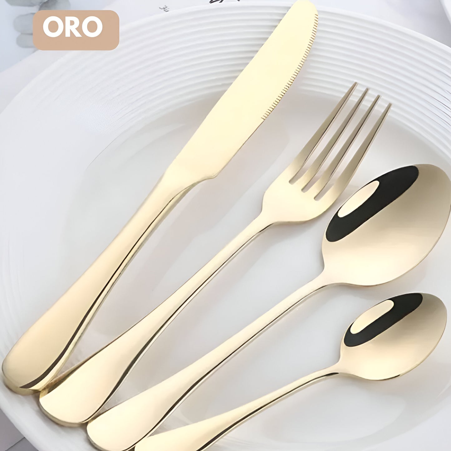 CUTLERYPRO™: SET CUBIERTOS DE LUJO POR 24 PIEZAS