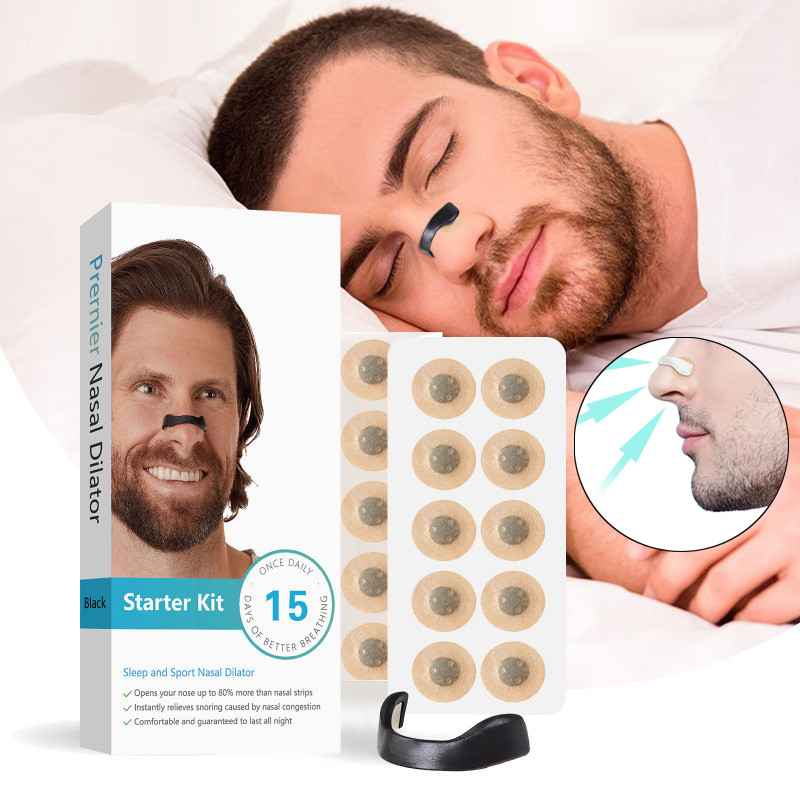 Sillow™: Kit 4 Bandas nasales + 30 parches magnéticos -> Respiración Profunda