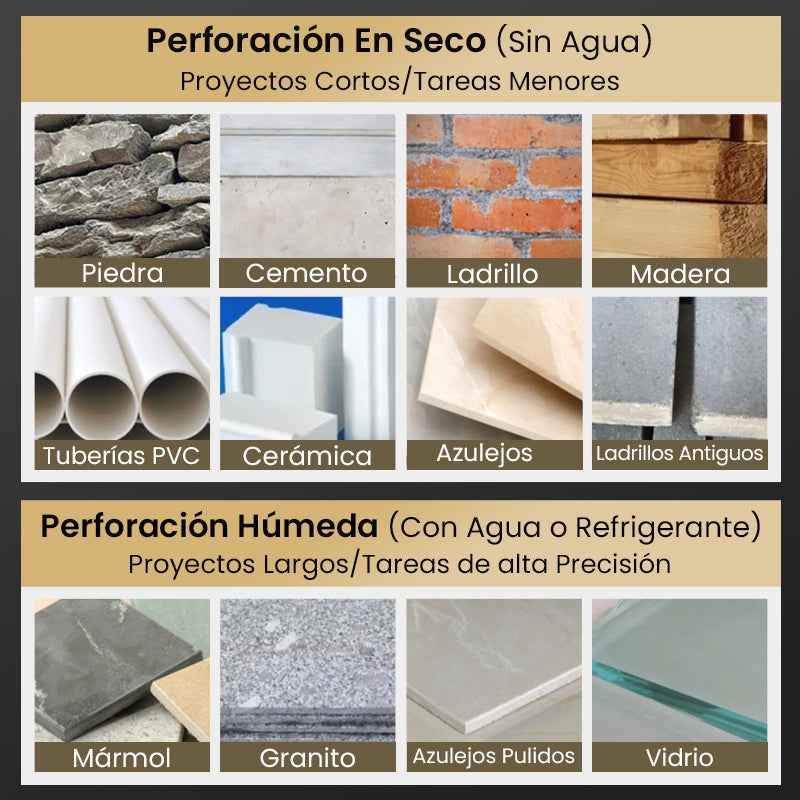 Set X 4 Brocas Excentricas para todo tippo de material