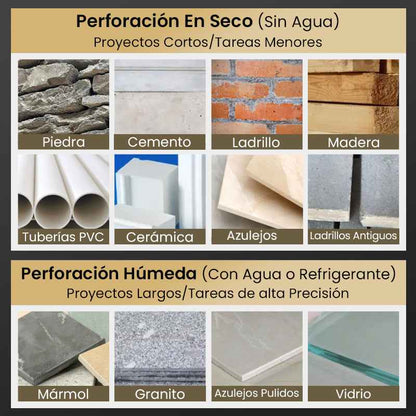 Set X 4 Brocas Excentricas para todo tippo de material