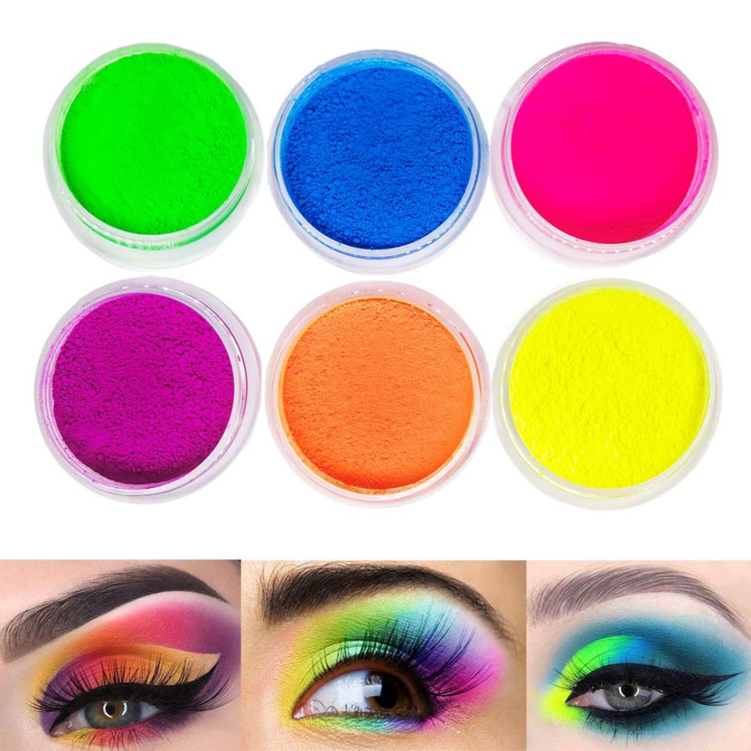 Set X 6 Sombras de Ojos Fluorescente |  Halloween Make-UP 🎃