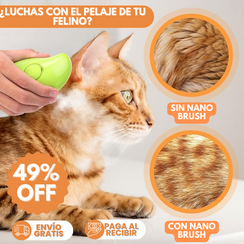 Nano Brush: Revitaliza la piel y el pelaje de tu gato