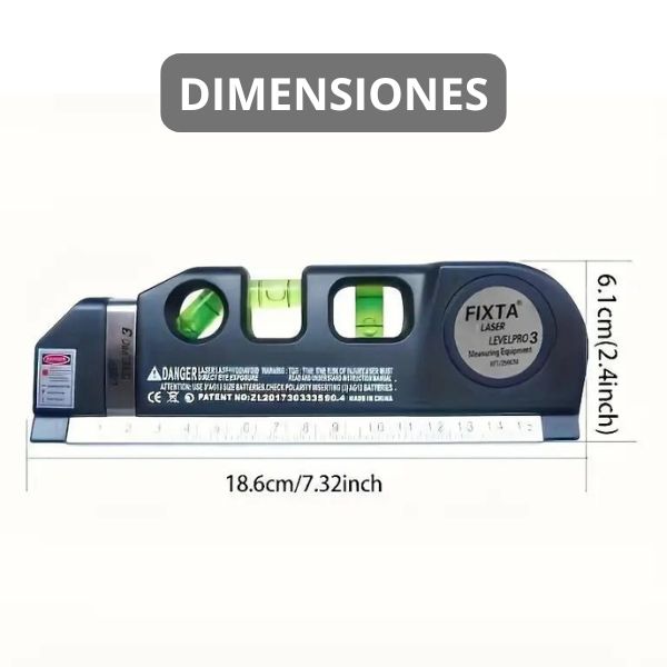 LaserMax 4X™: Metro con nivel laser 4 en 1 | Obsequio: Trípode Gratis