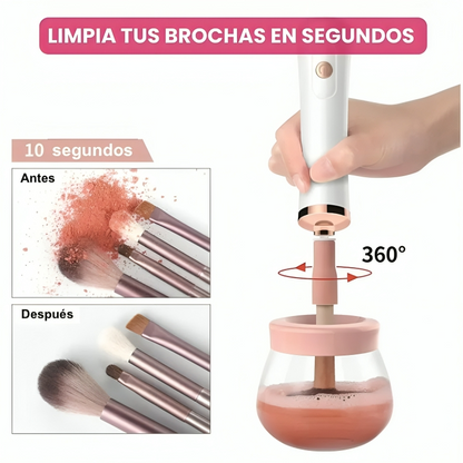 BEAUTY CLEAN™: LIMPIADOR Y SECADOR  DE BROCHAS ELÉCTRICO PREMIUM