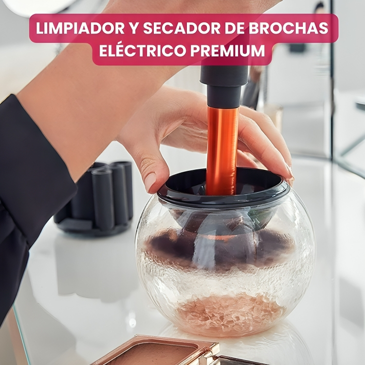 BEAUTY CLEAN™: LIMPIADOR Y SECADOR  DE BROCHAS ELÉCTRICO PREMIUM