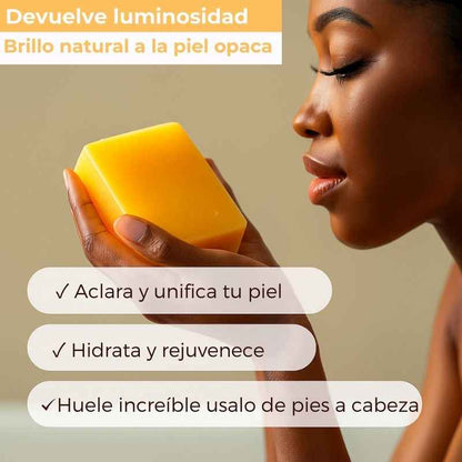 Kit 3 jabones de cúrcuma orgánico para manchas oscuras