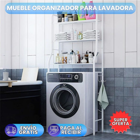 LAUNDRY RACK™:MUEBLE AHORRADOR DE ESPACIO | OPTIMIZA CADA CENTÍMETRO