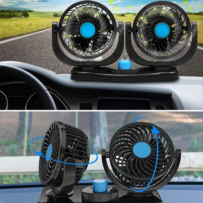 Airmax™ Ventilador doble cabezal para carro + Envío gratis