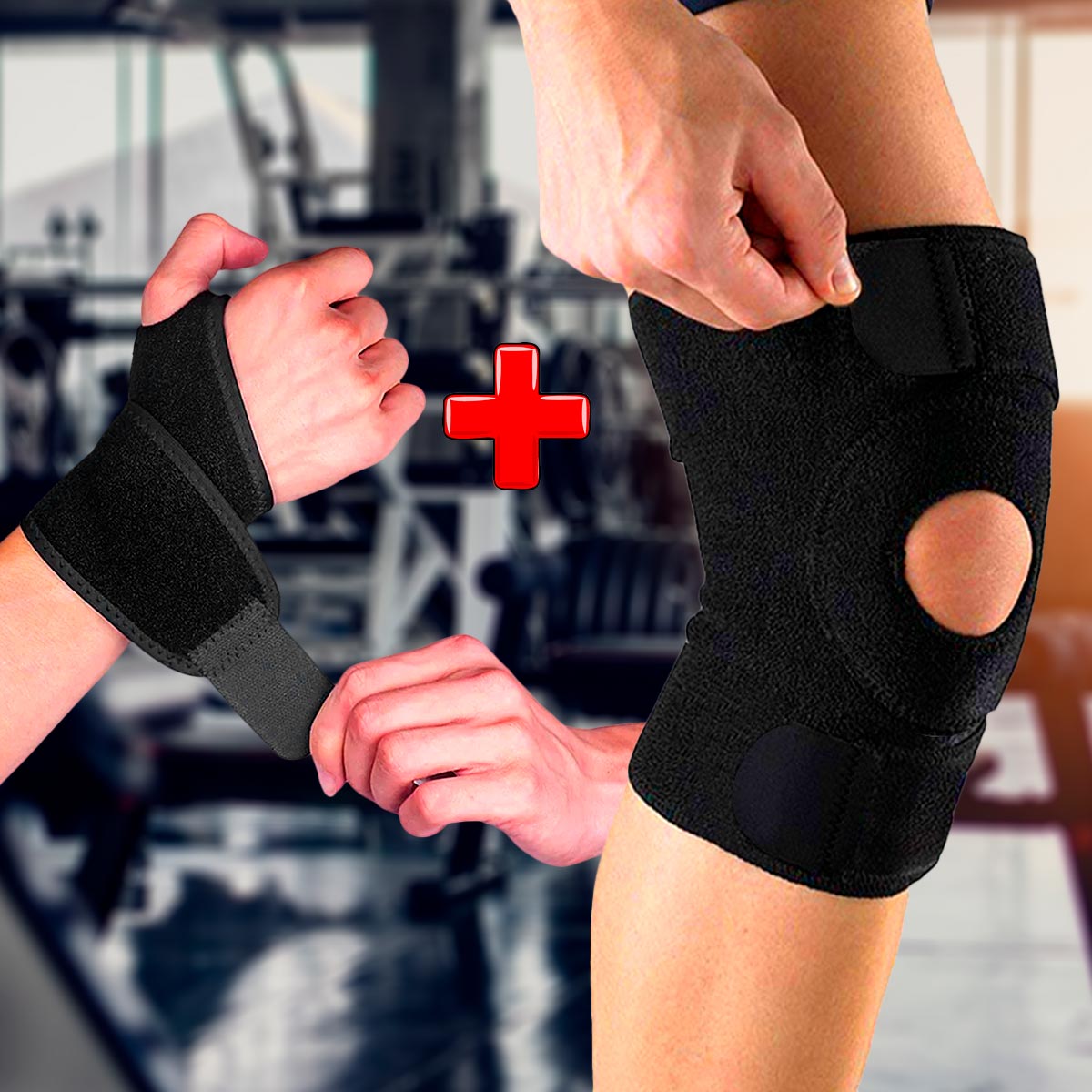 KNEEBRACE™: RODILLERA ORTOPEDICA AJUSTABLE UNISEX | OBSEQUIO: MUÑEQUERA ORTOPEDICA