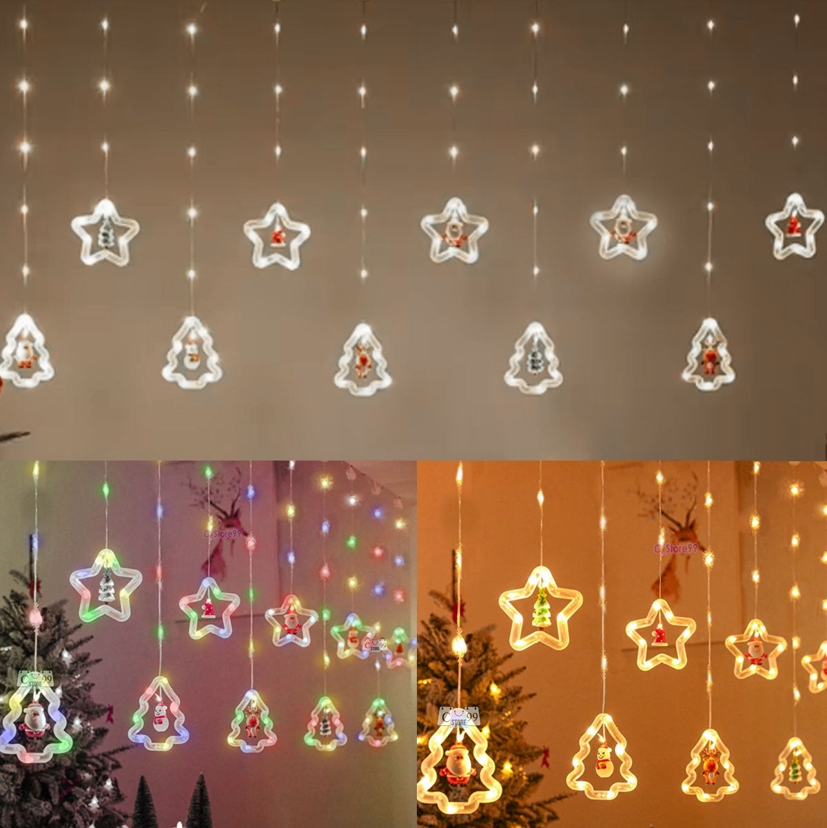 Cortina Luces de navidad 3mts | Ilumina tu hogar con la magia de la Navidad