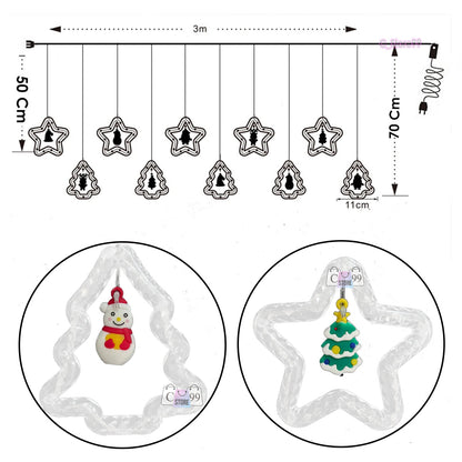 Cortina Luces de navidad 3mts | Ilumina tu hogar con la magia de la Navidad