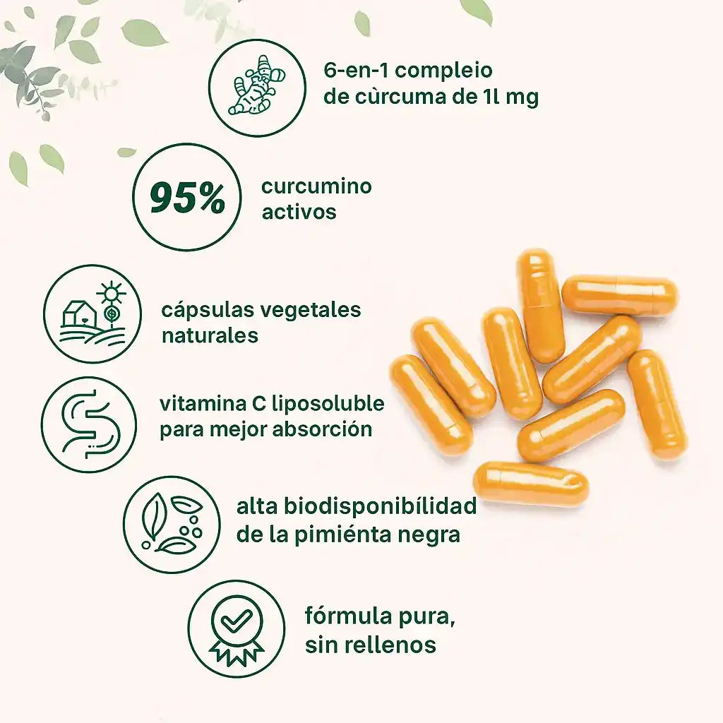 Antiinflamatorio Natural en Cápsulas de Curcuma
