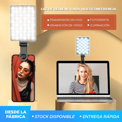 INFLULIGHT ┃ LUZ LED PORTATIL PARA SELFIE