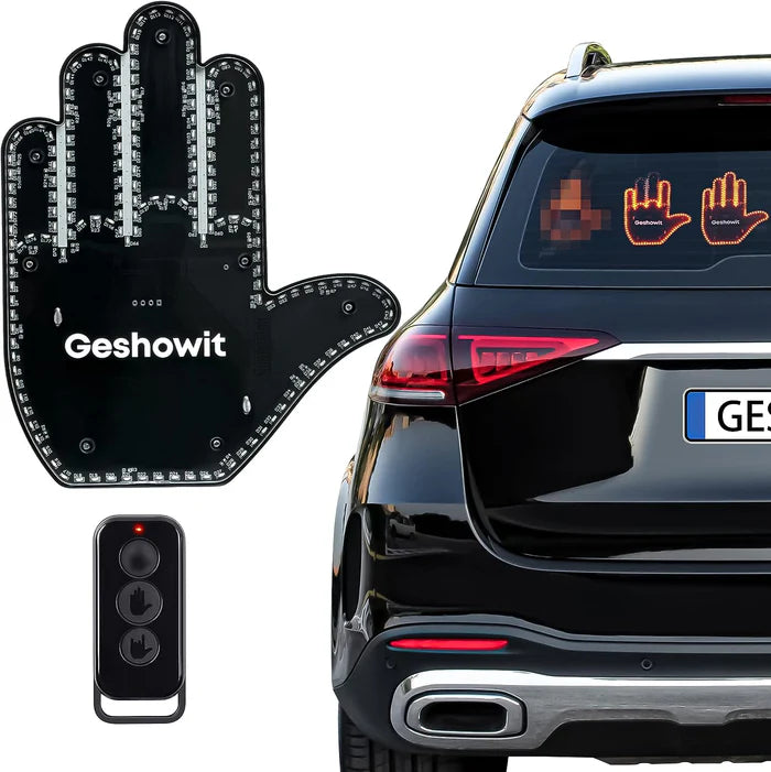 GlowHand™ Mano interactiva de Luz Led para tu carro✋🤘