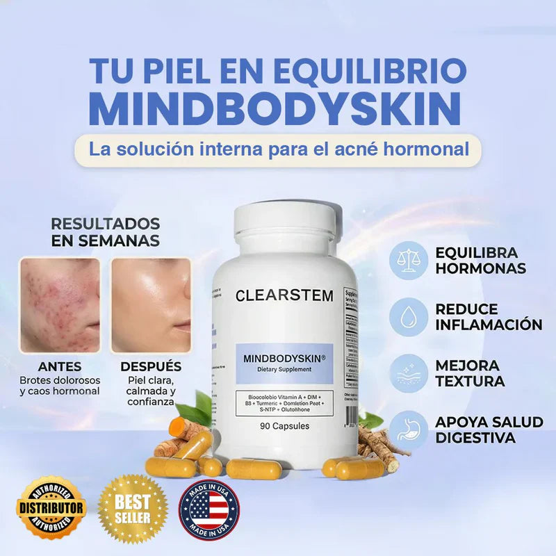 ClearStem™: Equilibrio hormonal interno elimina el acné de raíz