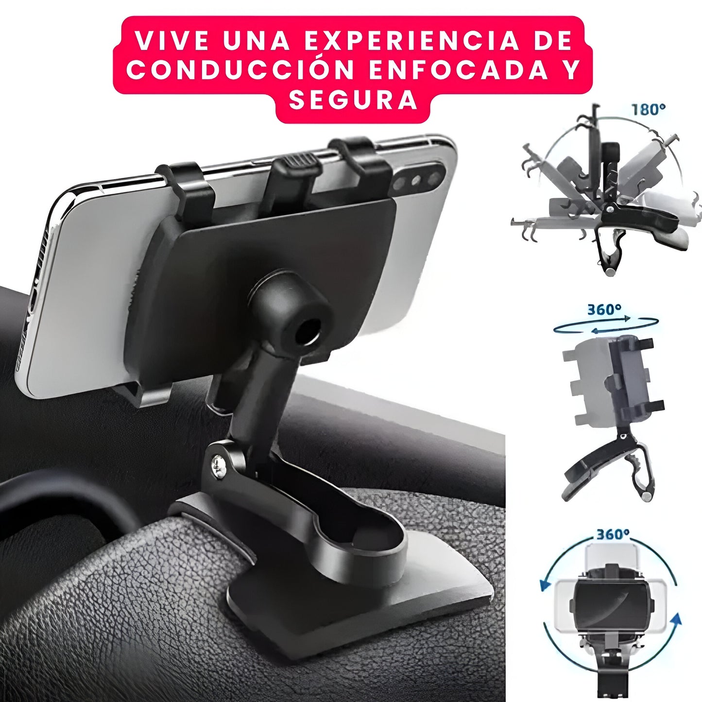 HOLDER360º: SOPORTE MULTIFUNCIONAL PARA CELULAR | NO ARRIESGUES TU SEGURIDAD