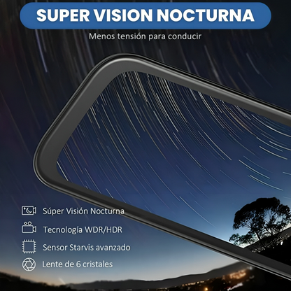 IPERGLASS™ 4K: ESPEJO RETROVISOR CON CÁMARAS FULL HD | TRANSFORMA TU EXPERIENCIA AL CONDUCIR