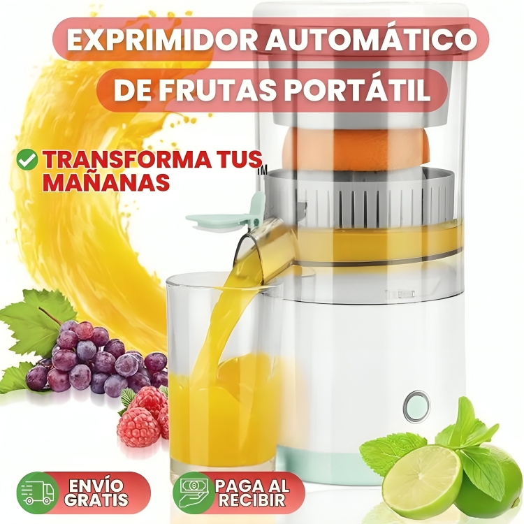 XJUICE™: EXPRIMIDOR AUTOMÁTICO DE FRUTAS PORTÁTIL | TRANSFORMA TUS MAÑANAS CON UN DELICIOSOS ZUMO DE FRUTAS