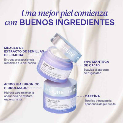 GoPure™: Crema reafirmante para cuello y escote
